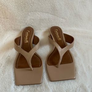 L'Intervalle Tan Flip Flop Sandals